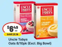 IGA Xpress Uncle Tobys Oats offer