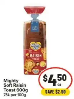 IGA Mighty Soft Raisin Toast offer