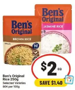 IGA Ben's Original Rice offer