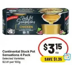 IGA Continental Stock Pot Sensations 4 Pack offer
