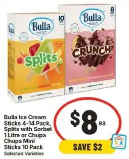 IGA Bulla Ice Cream Sticks offer