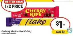 IGA Cadbury Medium Bar offer