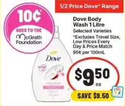 IGA Dove Body Wash offer