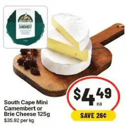 IGA South Cape Mini Camembert or Brie Cheese offer