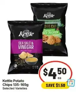 IGA Kettle Potato Chips Selected Varieties offer