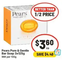 IGA Pears Pure & Gentle Bar Soap offer