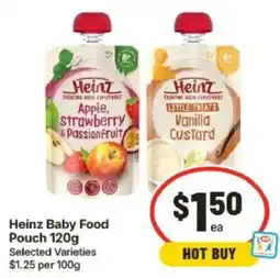 IGA Heinz Baby Food Pouch offer