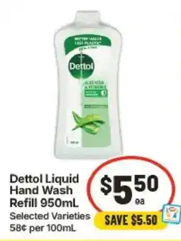 IGA Dettol Liquid Hand Wash Refill offer