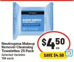 IGA Neutrogena Makeup Remover Cleansing Towelettes offer