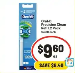 IGA Oral-B Precision Clean Refill offer