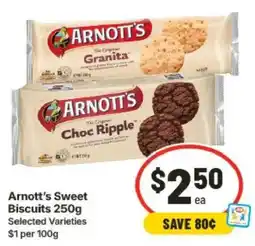IGA Arnott's Sweet Biscuits offer