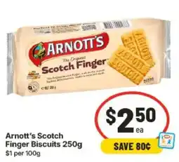 IGA Arnott's Scotch Finger Biscuits offer