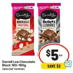 IGA Darrell Lea Chocolate Block Selected Varieties offer