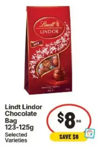 Lindt Lindor Chocolate Bag Selected Varieties
