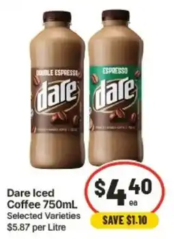 IGA Dare Iced Coffee offer