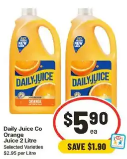 IGA Daily Juice Co Orange Juice offer