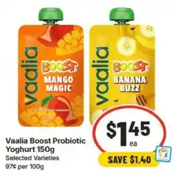 IGA Vaalia Boost Probiotic Yoghurt offer