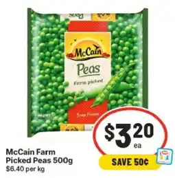 IGA McCain Farm Picked Peas offer