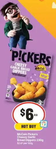 IGA McCain Pickers Cheesy Garlic Bread Dippers offer
