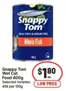 IGA Snappy Tom Wet Cat Food offer