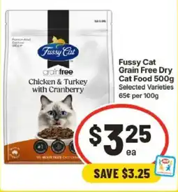 IGA Fussy Cat Grain Free Dry Cat Food offer