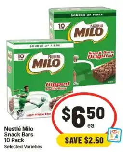 IGA Nestlé Milo Snack Bars offer