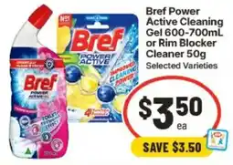IGA Bref Power Active Cleaning Gel or Rim Blocker Cleaner offer