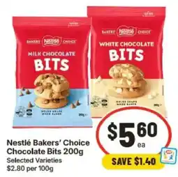 IGA Nestlé Bakers' Choice Chocolate Bits offer
