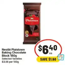 IGA Nestlé Plaistowe Baking Chocolate Block offer
