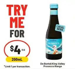 IGA De Bortoli King Valley Prosecco Range offer