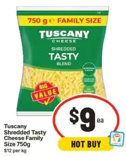 IGA Tuscan Shredded Tasty Cheese offer