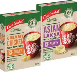 IGA Continental Classic Cup A Soup 2 Serve Selected Varieties offer