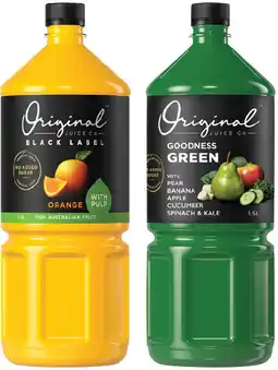 IGA Original Juice Co Black Label Juice Selected Varieties offer
