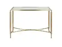 LivingStyles Jak Stainless Steel Console Table, 125cm, Gold offer