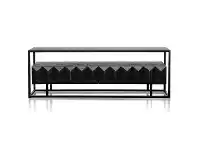 LivingStyles Moresby Recycled Pine & Iron 2 Drawer TV Unit, 180cm, Black offer