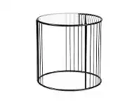 LivingStyles Pisello Metal & Glass Round Side Table offer