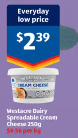 ALDI Westacre Dairy Spreadable Cream Cheese offer