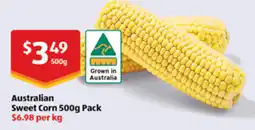 ALDI Australian Sweet Corn 500g Pack offer