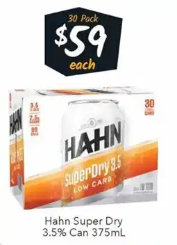 Ritchies Hahn Super Dry offer