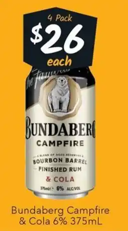 Ritchies Bundaberg Campfire & Cola offer