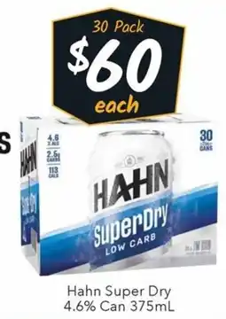 Ritchies Hahn Super Dry offer