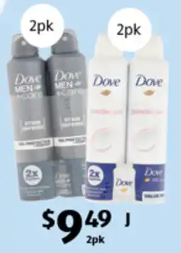 ALDI Dove Men+Care Stain Defense deodorant offer