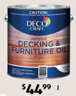 ALDI Deco Craft Outdoor Decking & Furniture Oil offer