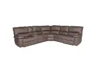 LivingStyles Antigo Fabric Modular Corner Recliner Sofa, 4 Seater, Coffee offer