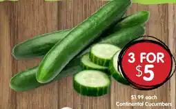 Spudshed Continental Cucumbers offer