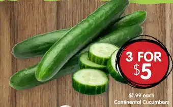 Continental Cucumbers
