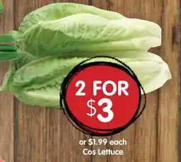 Spudshed Cos Lettuce offer