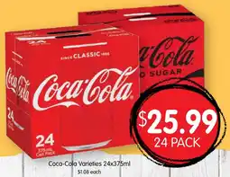 Spudshed Coca-Cola Varieties offer