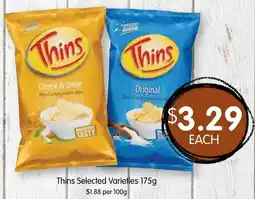 Spudshed Thins Selected Varieties offer