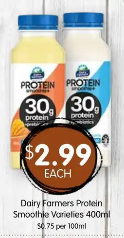 Spudshed Dairy Farmers Protein Smoothie Varieties offer